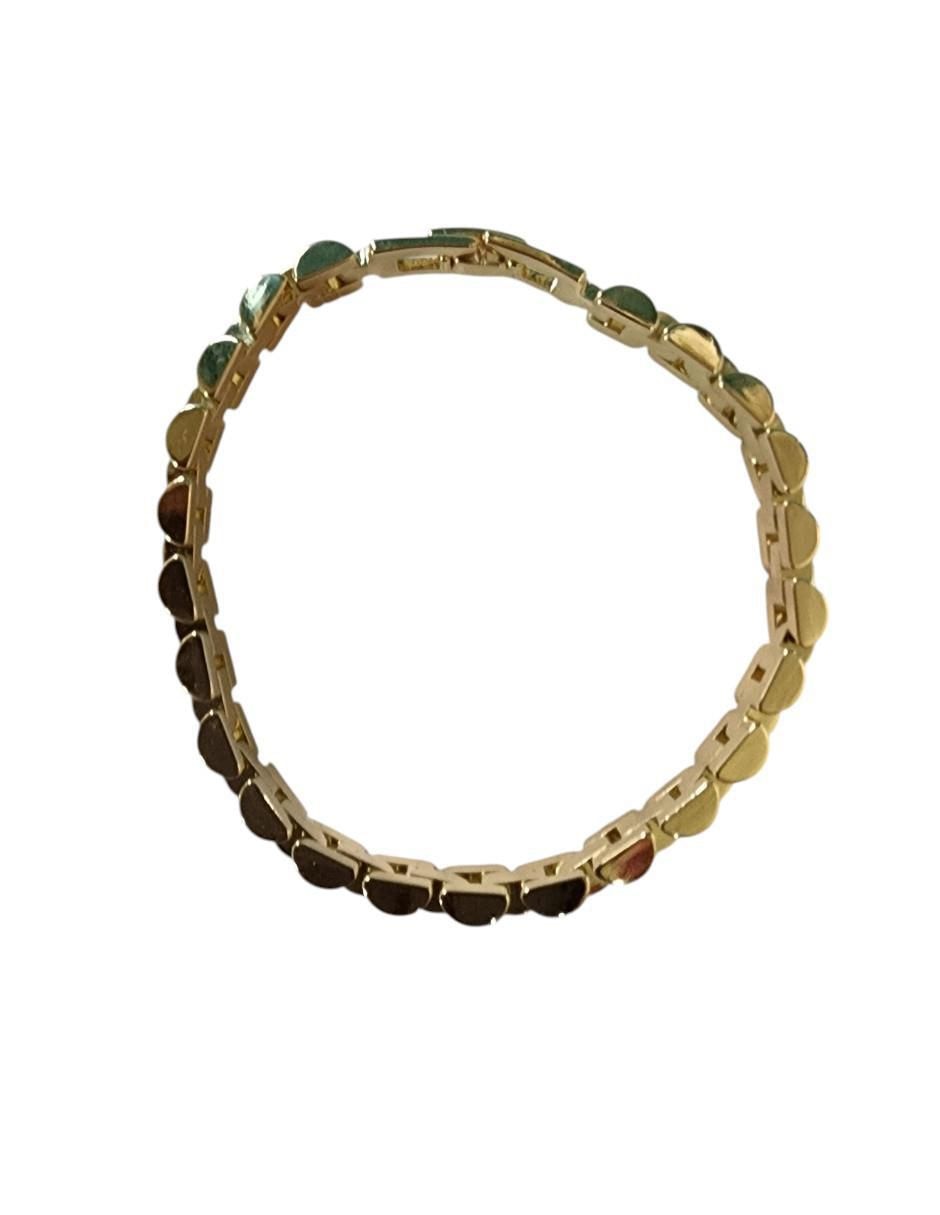 Pulsera de oro laminado 14 k acabado brillante 3