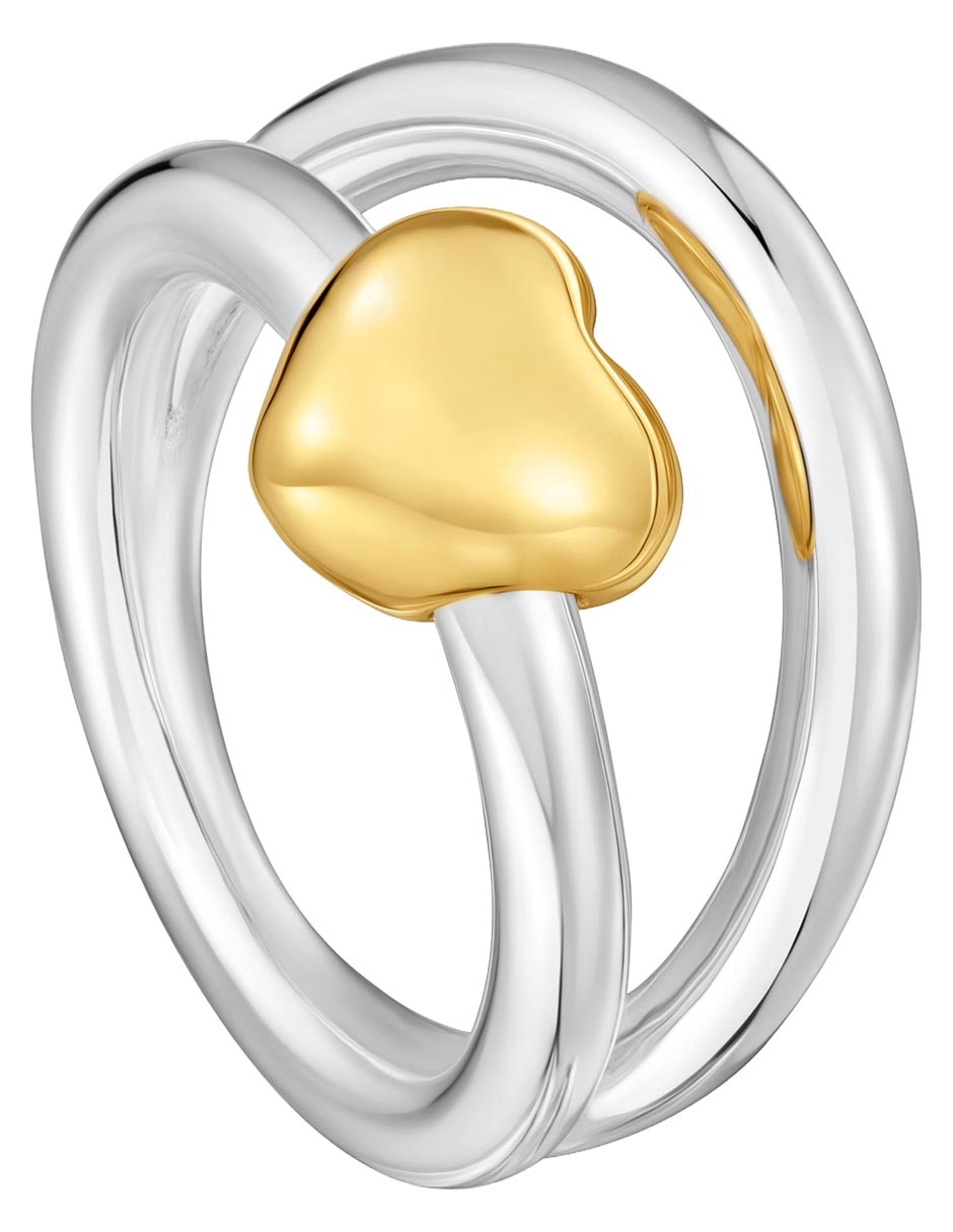 Anillo de corazón Flechazo P 925 de plata brillante 2