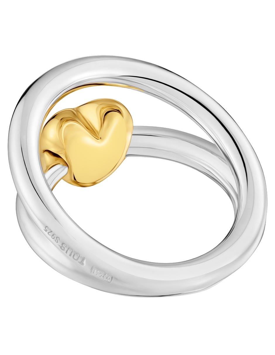 Anillo de corazón Flechazo P 925 de plata brillante 3