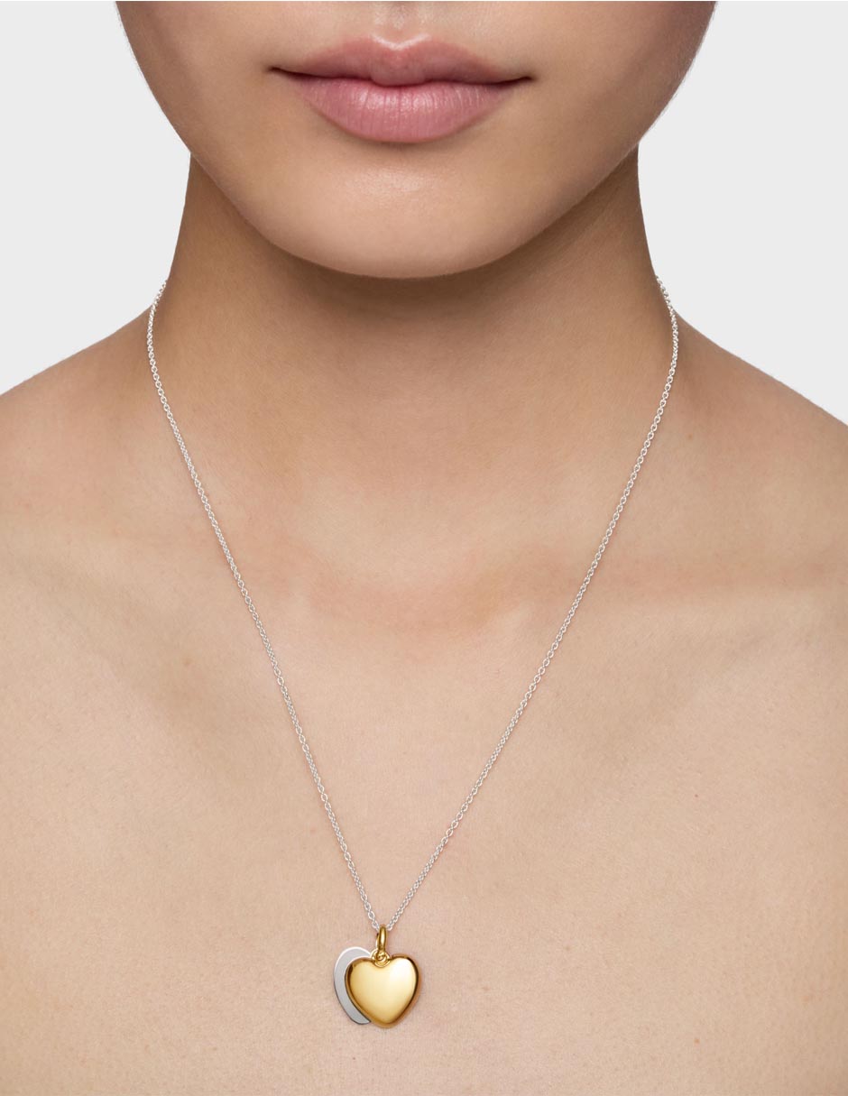 Collar de corazón Flechazo de plata P 925 7