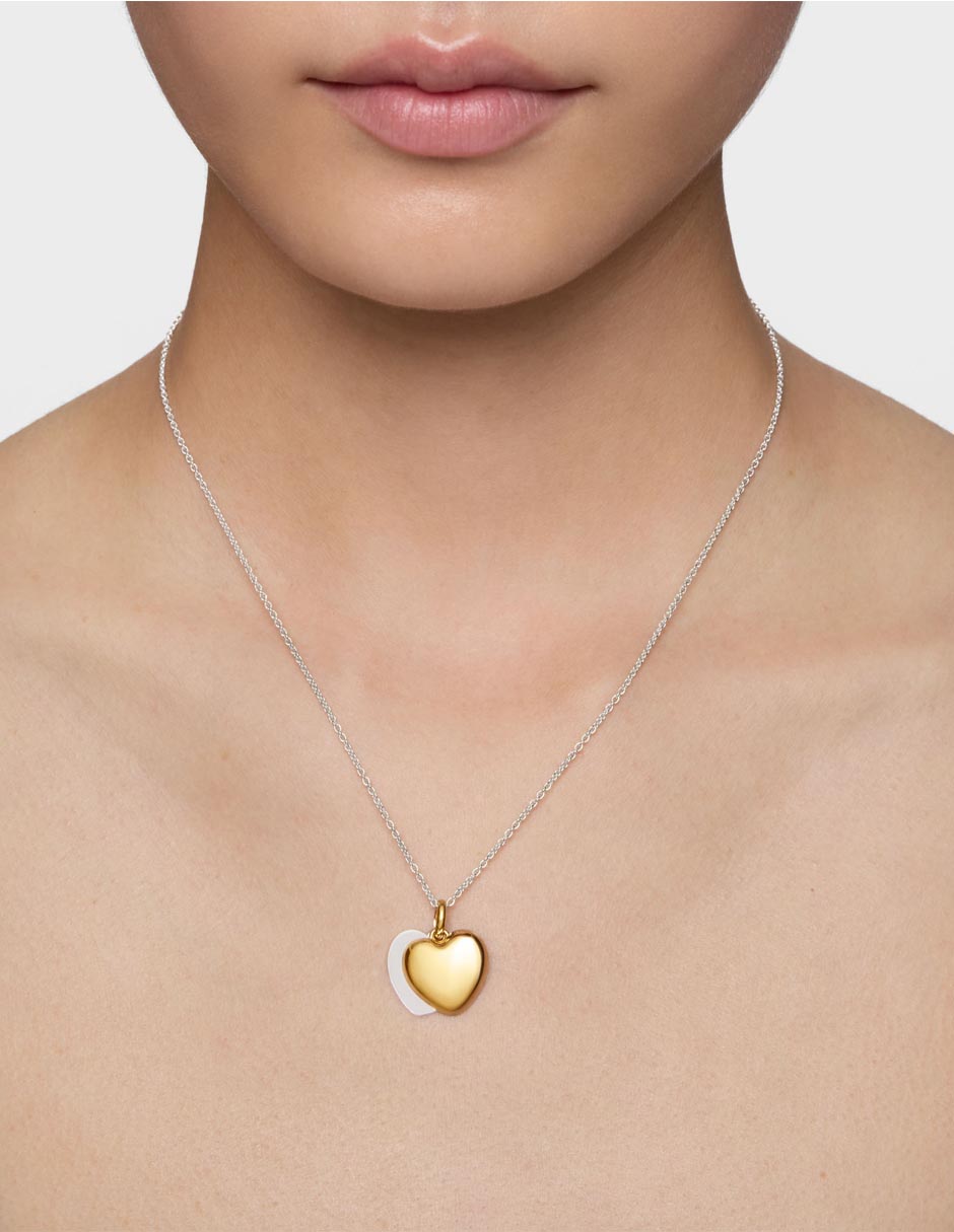 Collar de corazón Flechazo de plata P 925 8