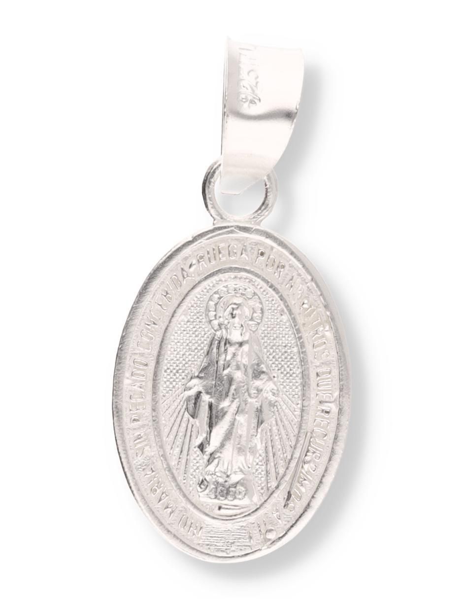 Dije ovalado Virgen María de plata P 925