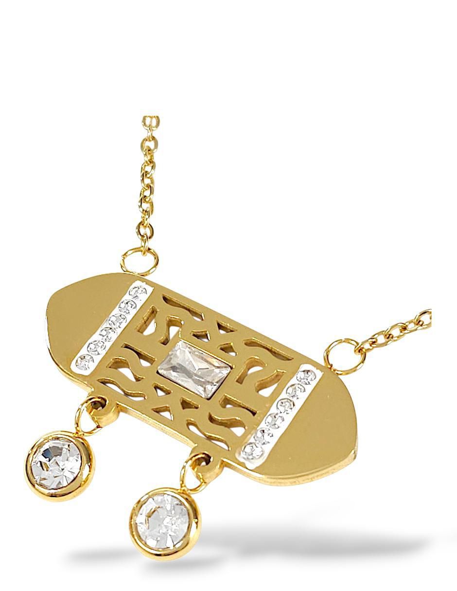Collar, pulsera, anillo y aretes de diferentes formas zirconia 3