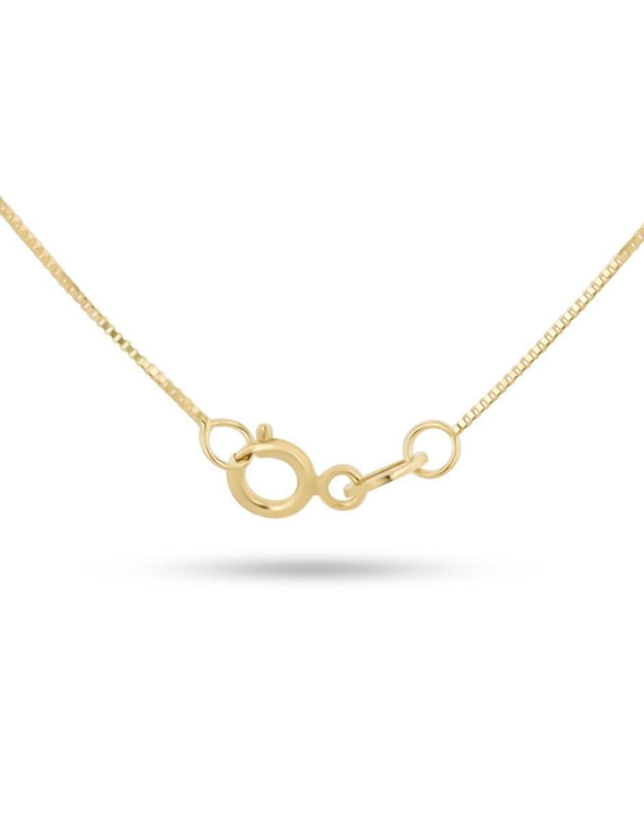 Collar con dije Letra I Joyerías Bizzarro de oro amarillo 14 K