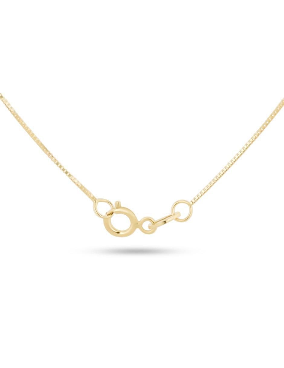 Collar con dije Letra P de oro amarillo 14 K 3