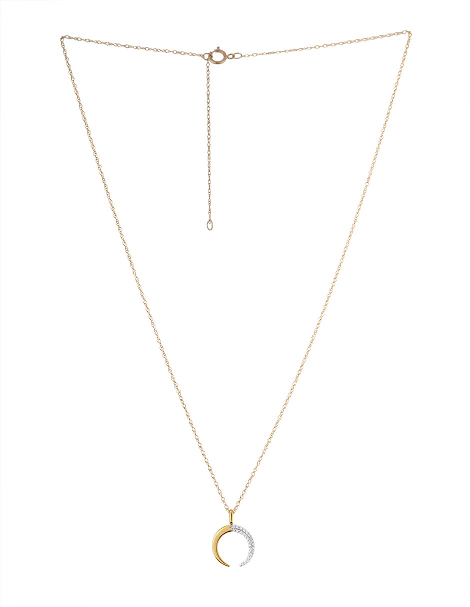 Collar de luna de oro 14 K 2