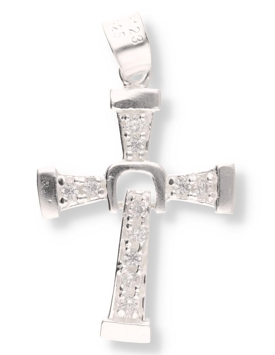 Dije de cruz de plata P 925 circonita Dije de cruz de plata P 925 circonita