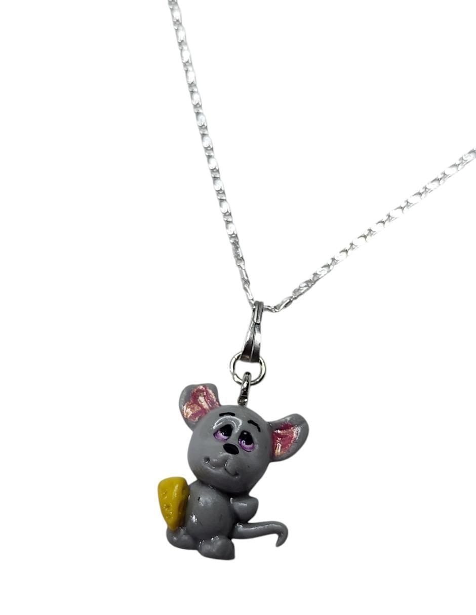 Collar con dije Raton de plata P 925 3