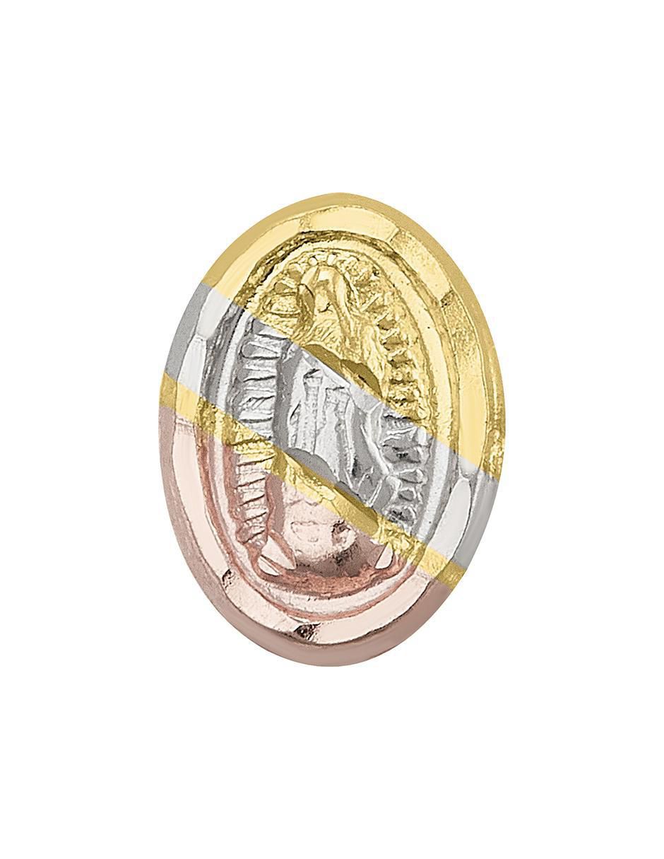 Arete ovalado de oro 10 K con acabado brillante Arete ovalado de oro 10 K con acabado brillante