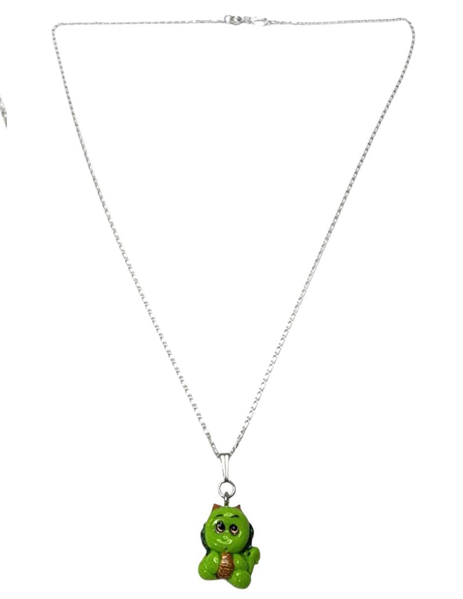 Collar con dije de plata P 925 Collar con dije de plata P 925