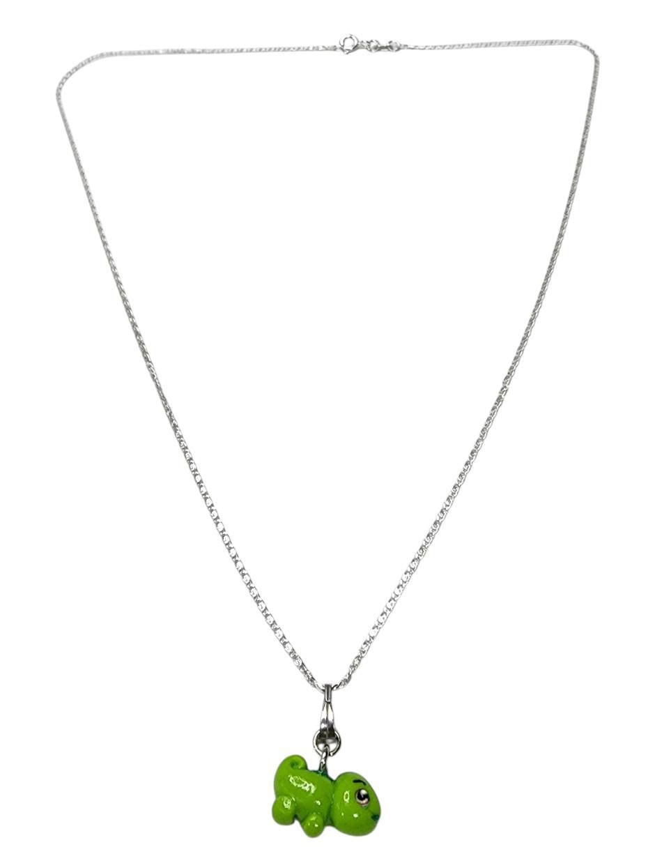 Collar con dije de plata P 925 Collar con dije de plata P 925