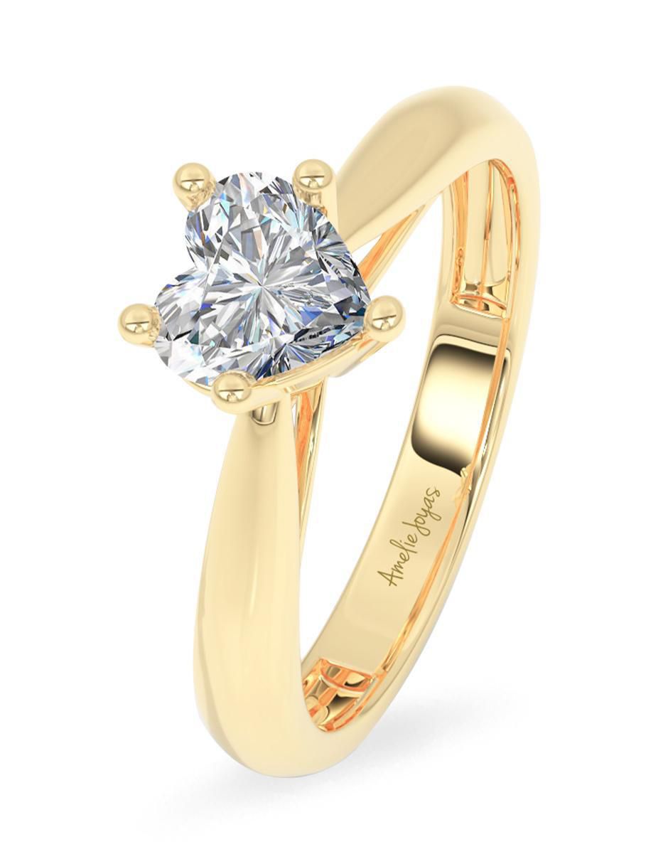 Anillo de compromiso "de" oro 18 k amelie joyas sin coleccion diamante