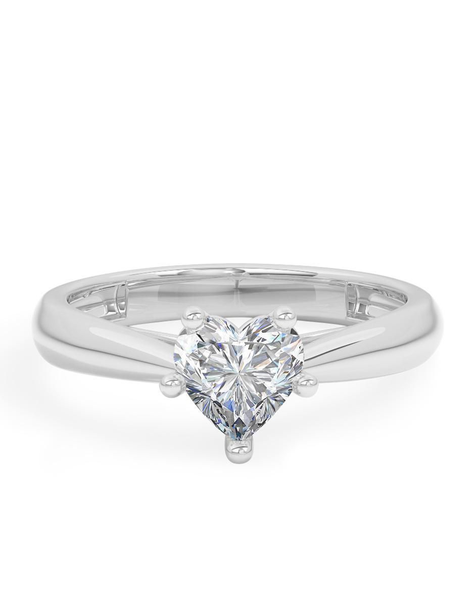 Anillo de compromiso de oro 18 k diamante 1