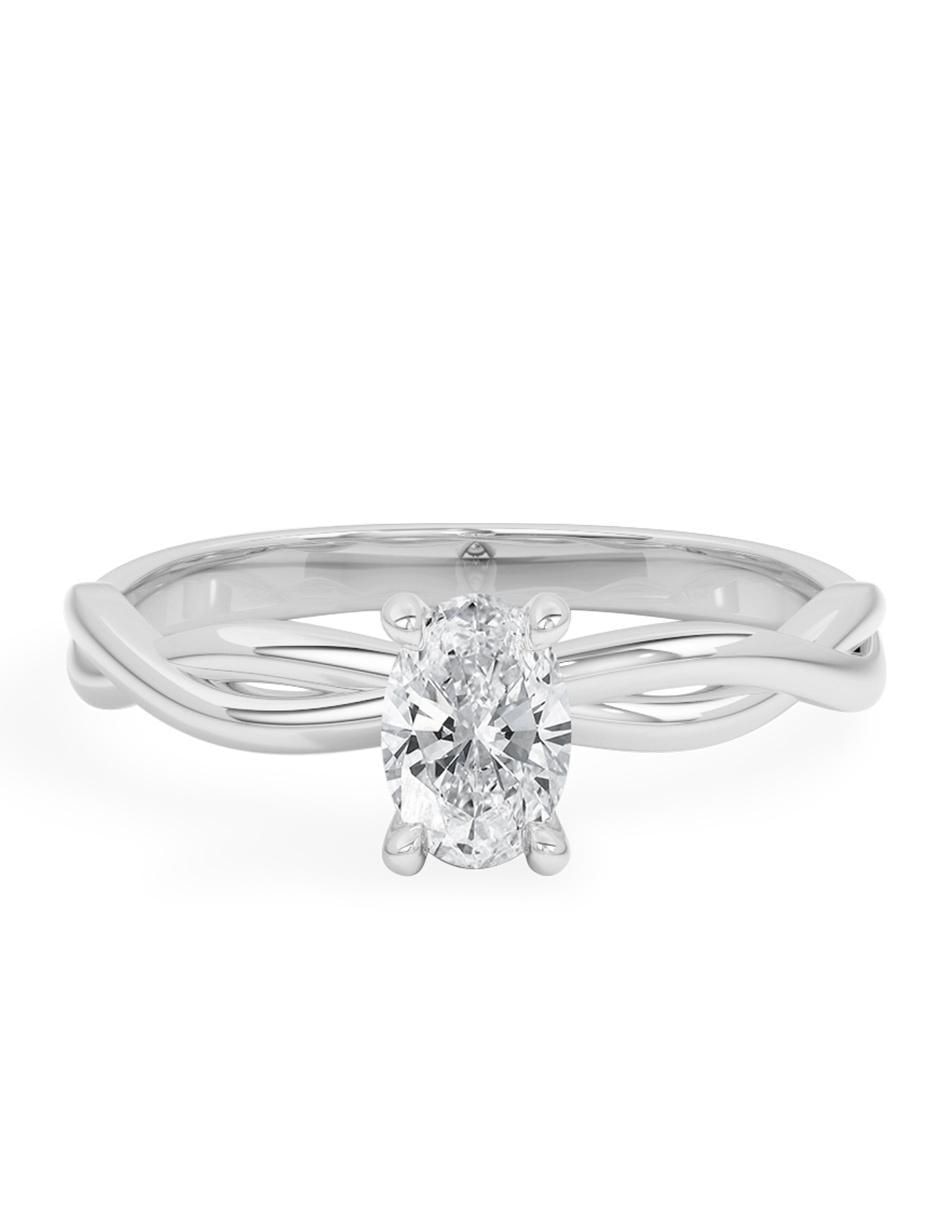 Anillo de compromiso de oro 14 k diamante Anillo de compromiso de oro 14 k diamante