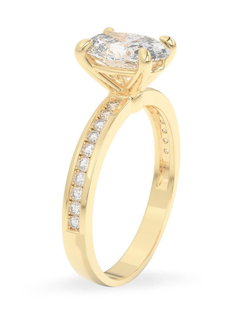 Anillo de compromiso "de" oro 18 k amelie joyas sin coleccion diamante