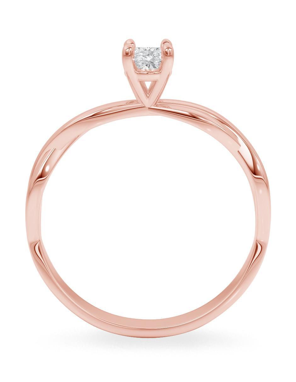 Anillo de compromiso de oro 14 k 2