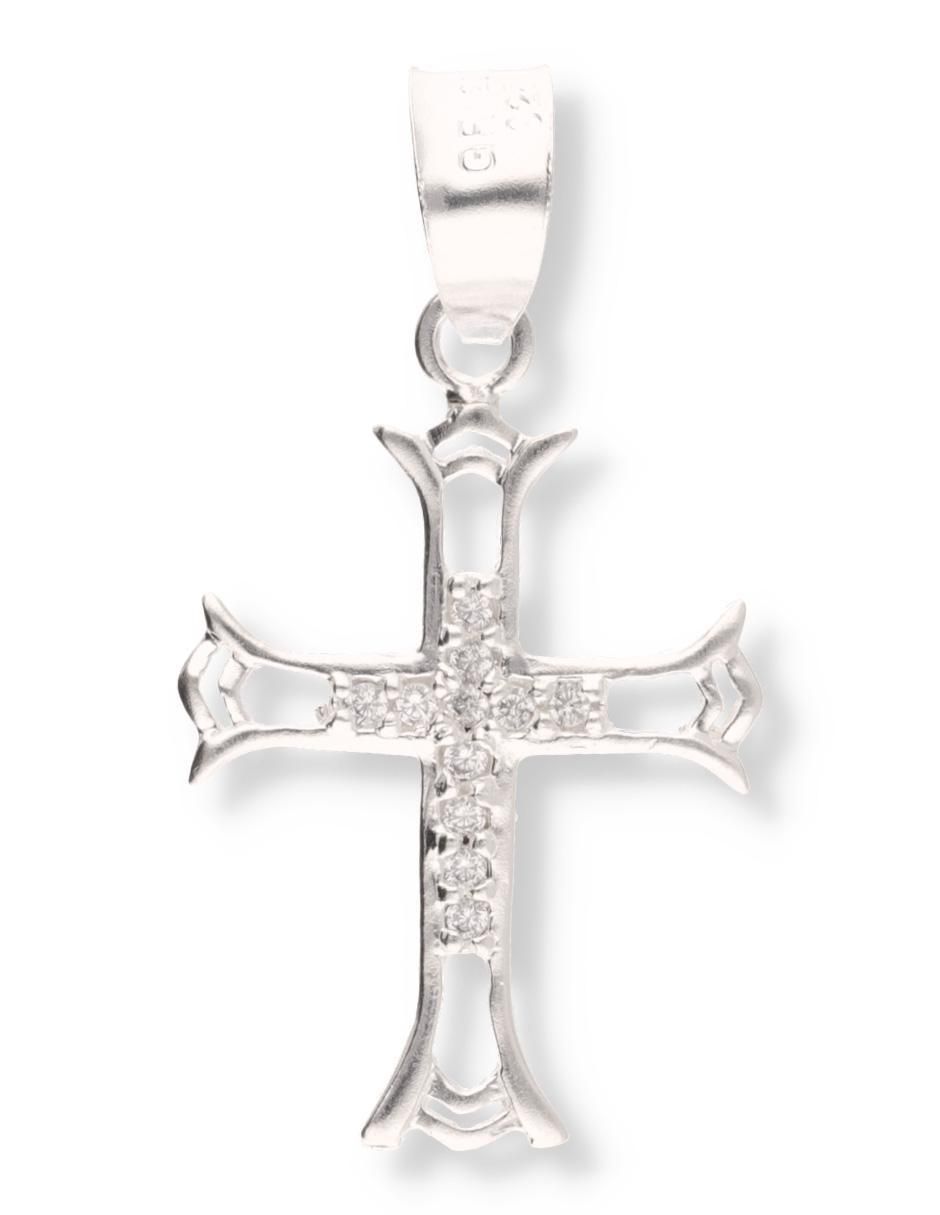 Dije de cruz de plata P 925 circonita Dije de cruz de plata P 925 circonita