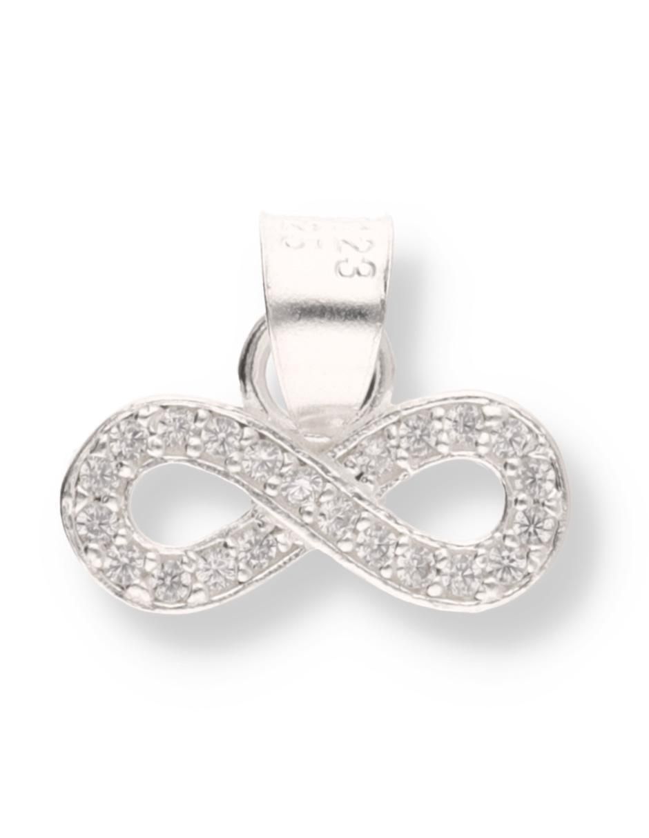Dije de infinito Love de plata P 925 circonita