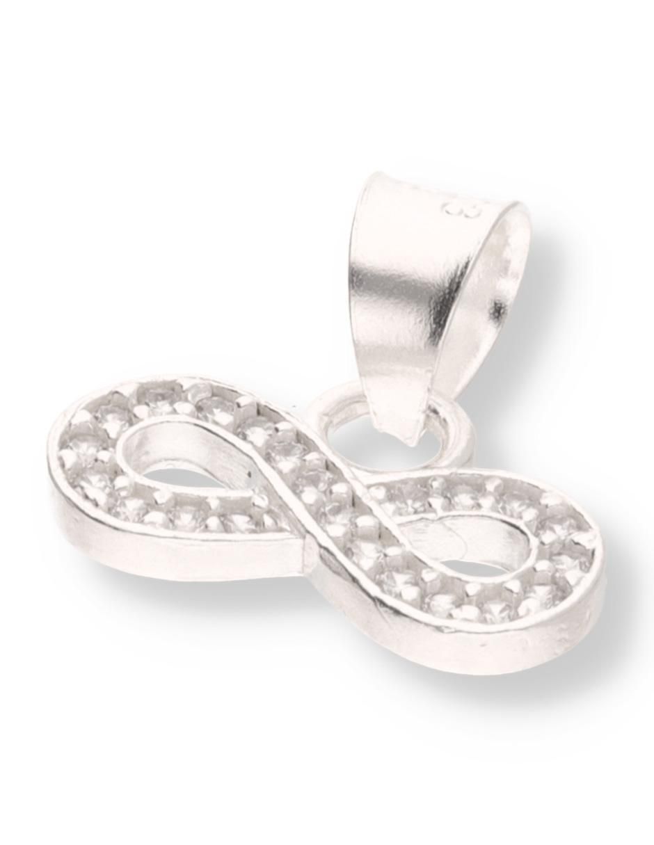 Dije de infinito Love de plata P 925 circonita 2