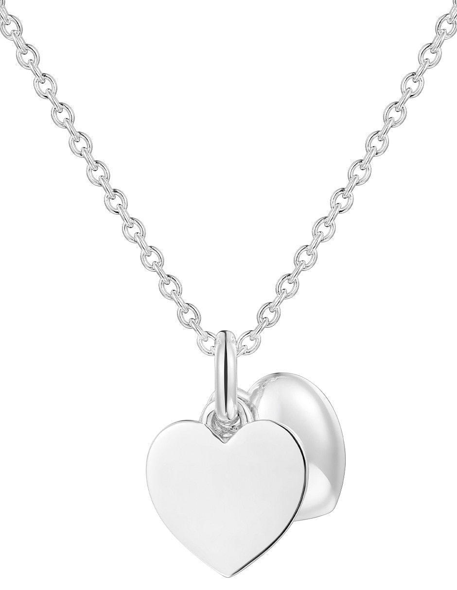 Collar con dije de corazón Flechazo de plata P 925
