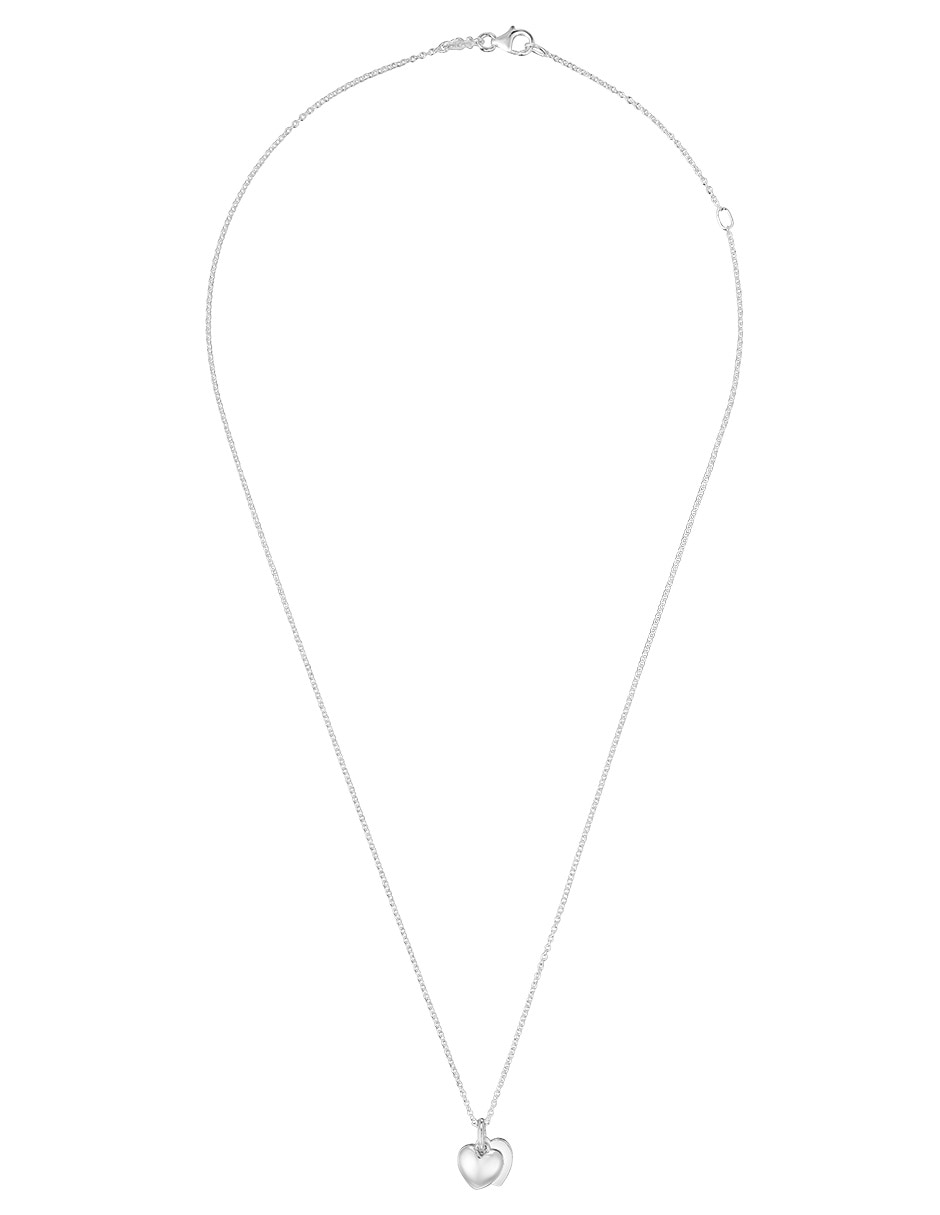 Collar con dije de corazón Flechazo de plata P 925 2
