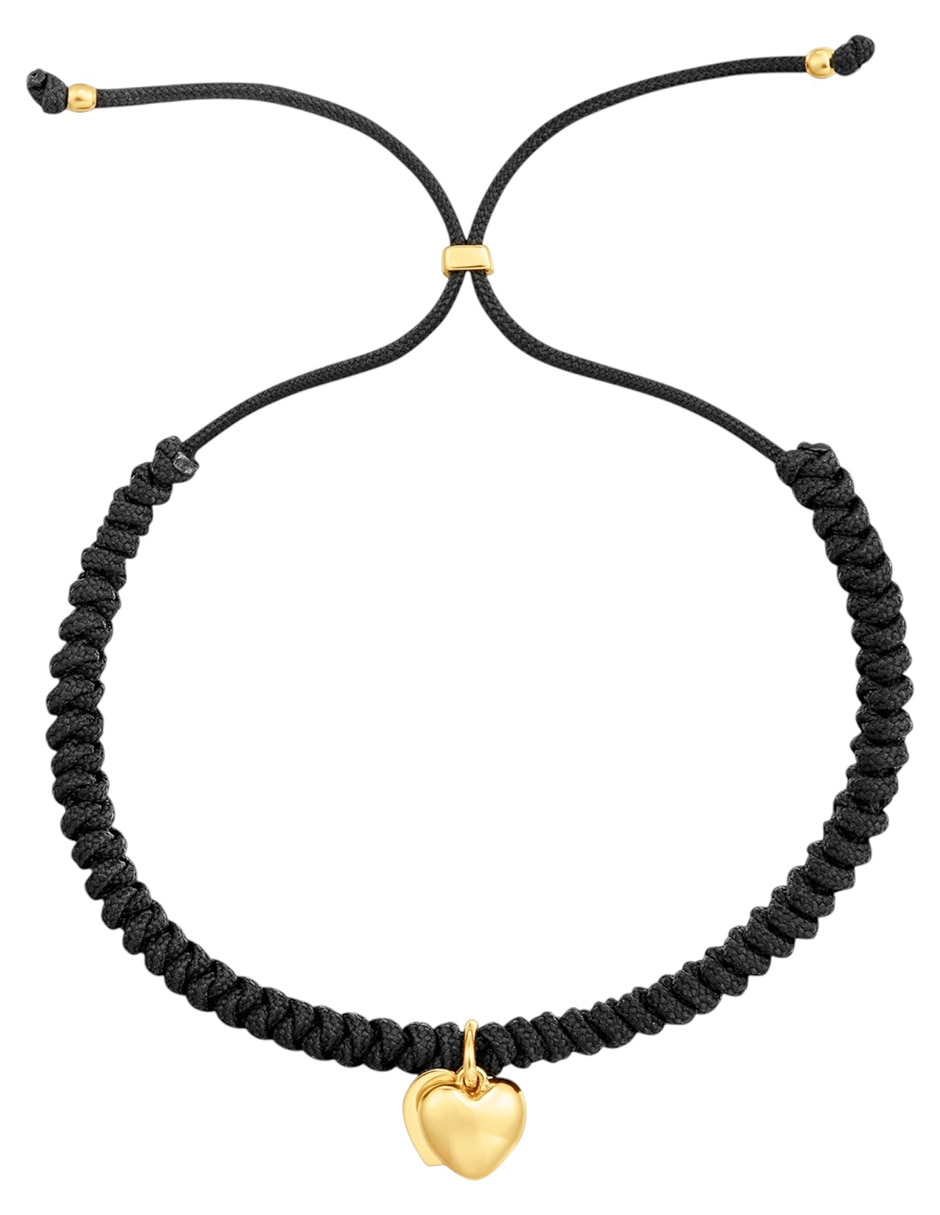 Pulsera de oro amarillo 14 K Flechazo acabado baño de oro