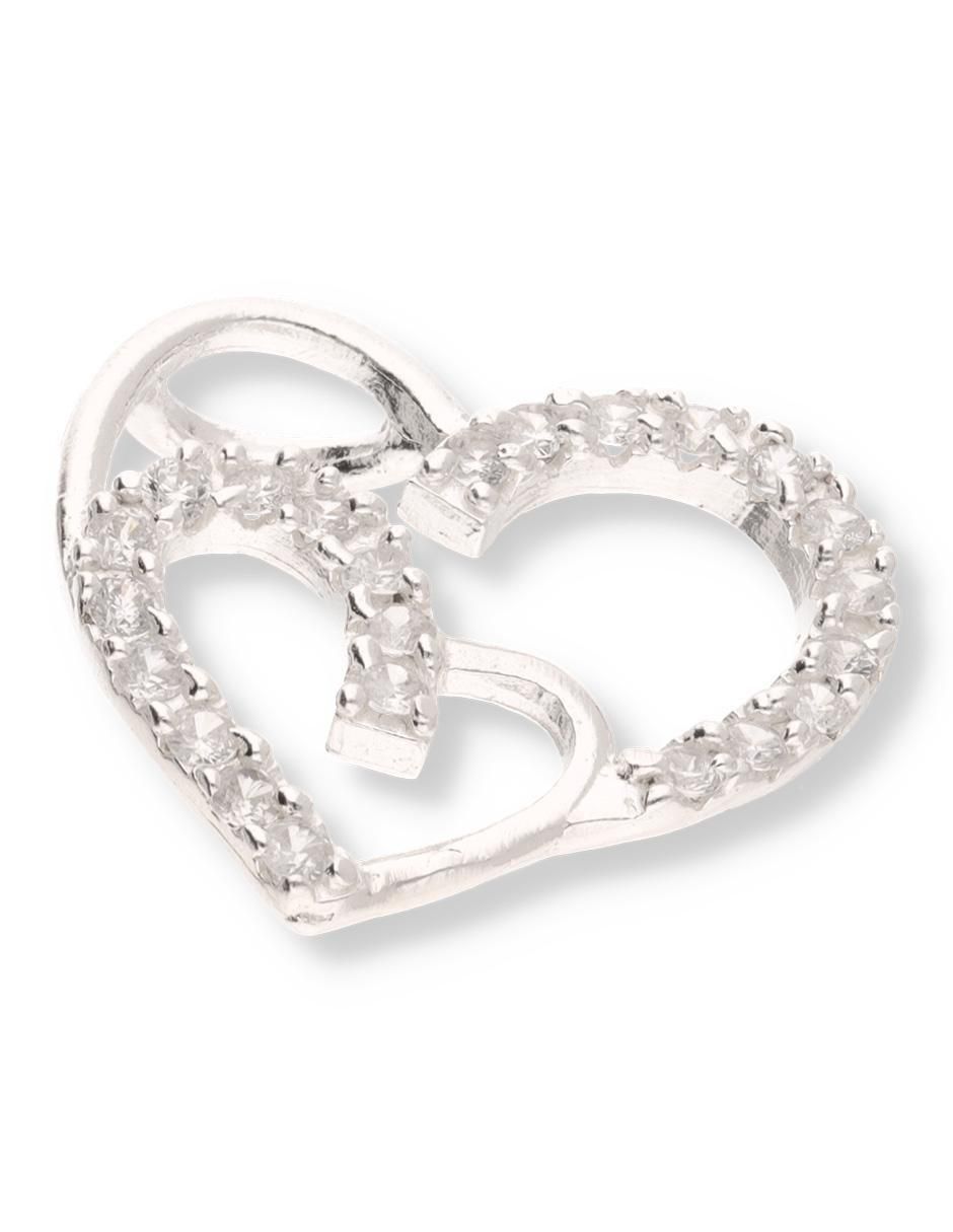 Dije de corazón Love de plata p 925 circonita 2