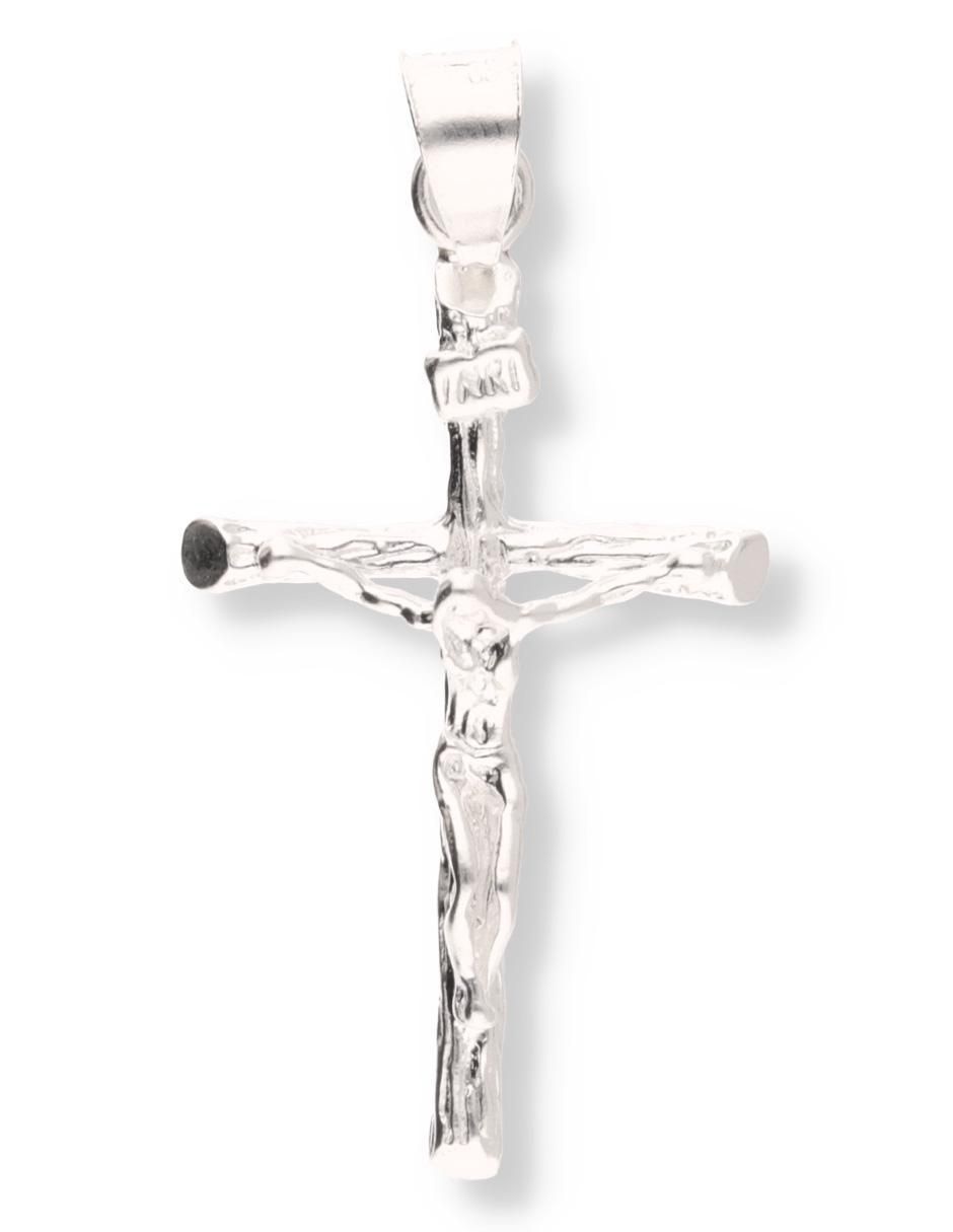Dije de cruz Cristo de plata P 925