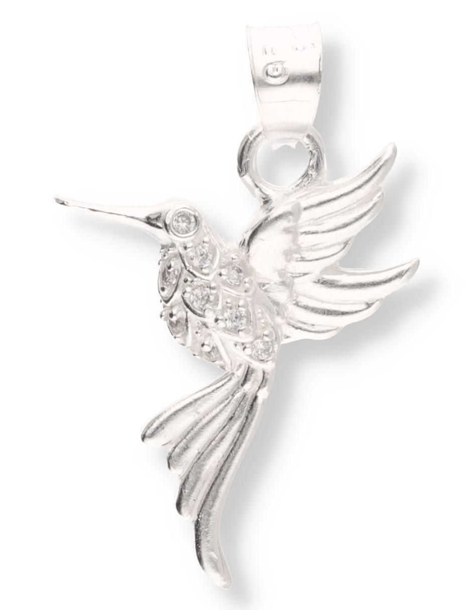 Dije de colibrí Naturaleza de plata P 925 circonita