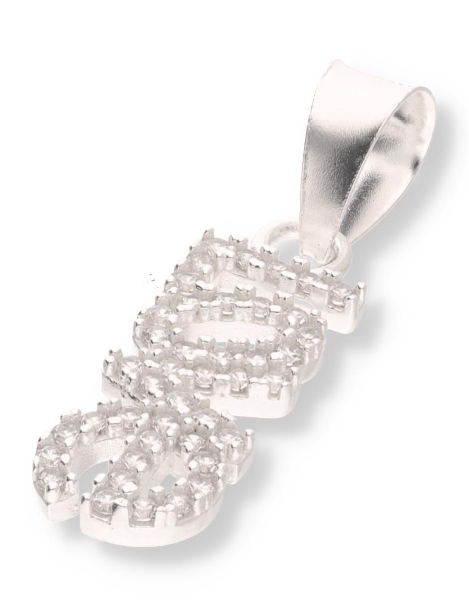 Dije de letrero Love de plata P 925 circonita 2