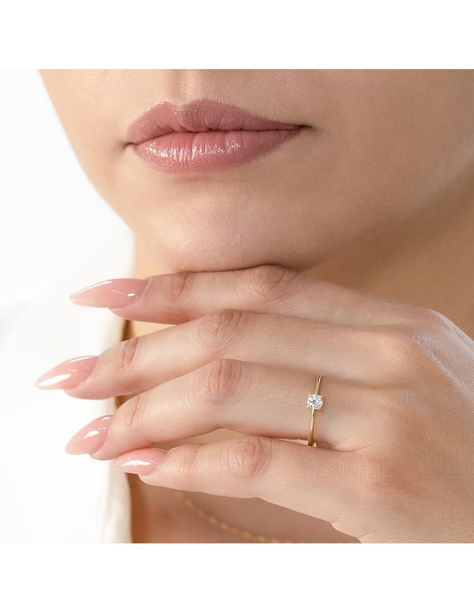 Anillo "de (si aplica)" ninguna abba joyas sin familia no aplica 10 k "de" oro zirconia brillante