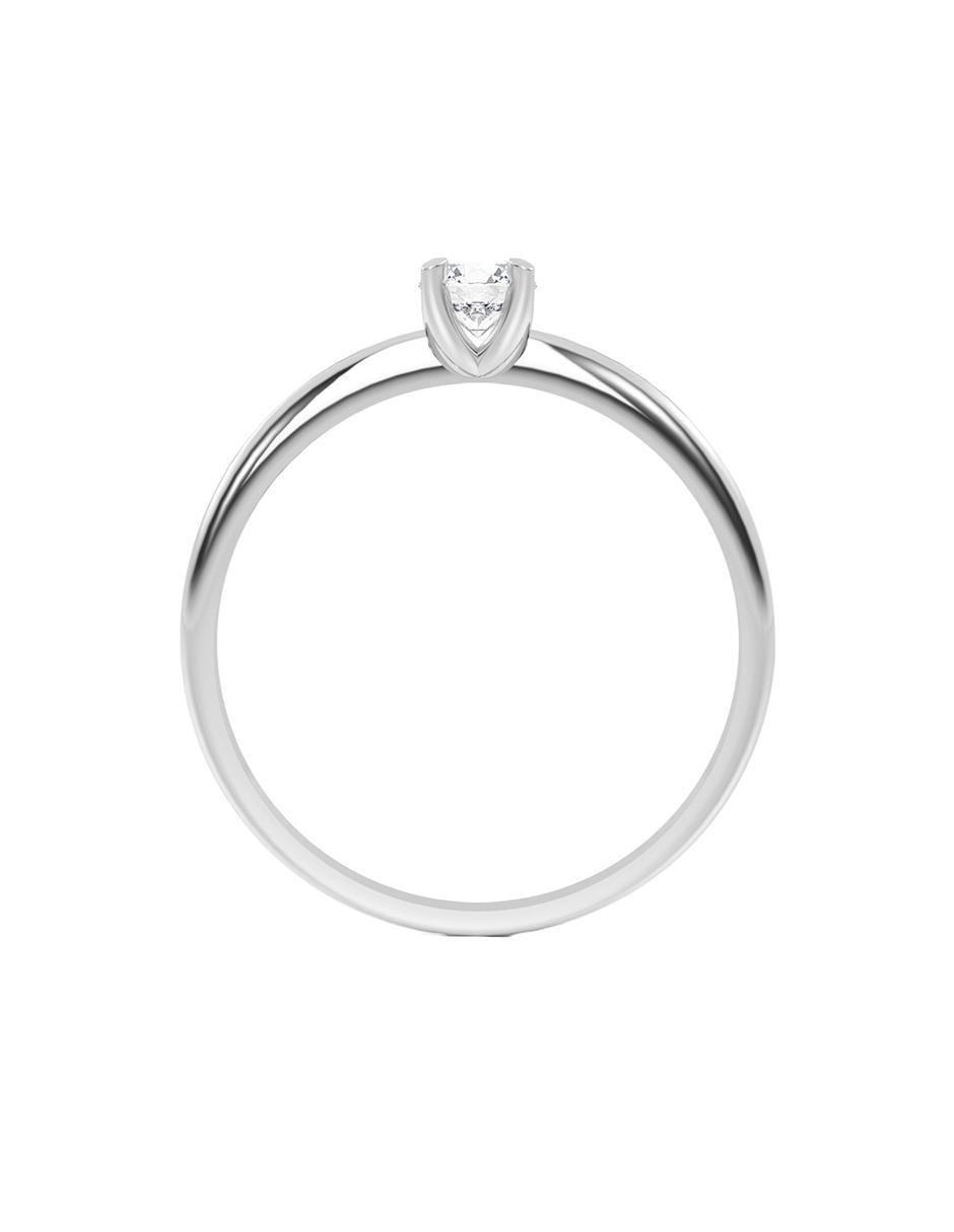 Anillo 10 k de oro zirconia brillante 2