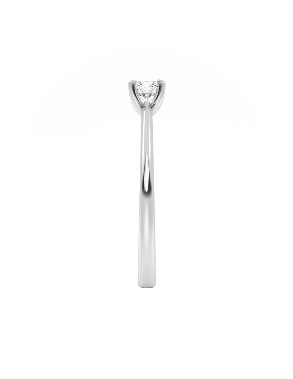 Anillo 10 k de oro zirconia brillante 3