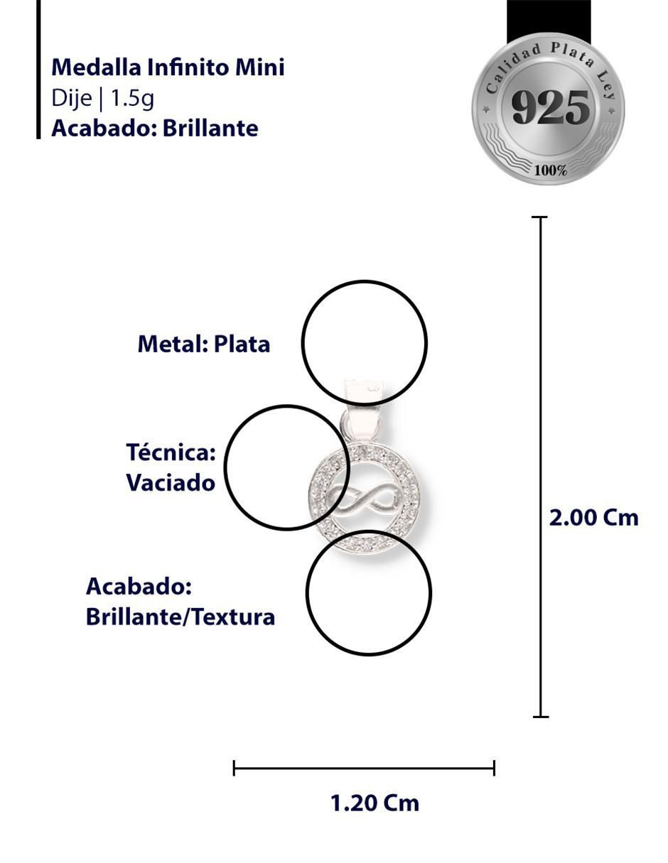 Dije de infinito Love de Plata P 925 3