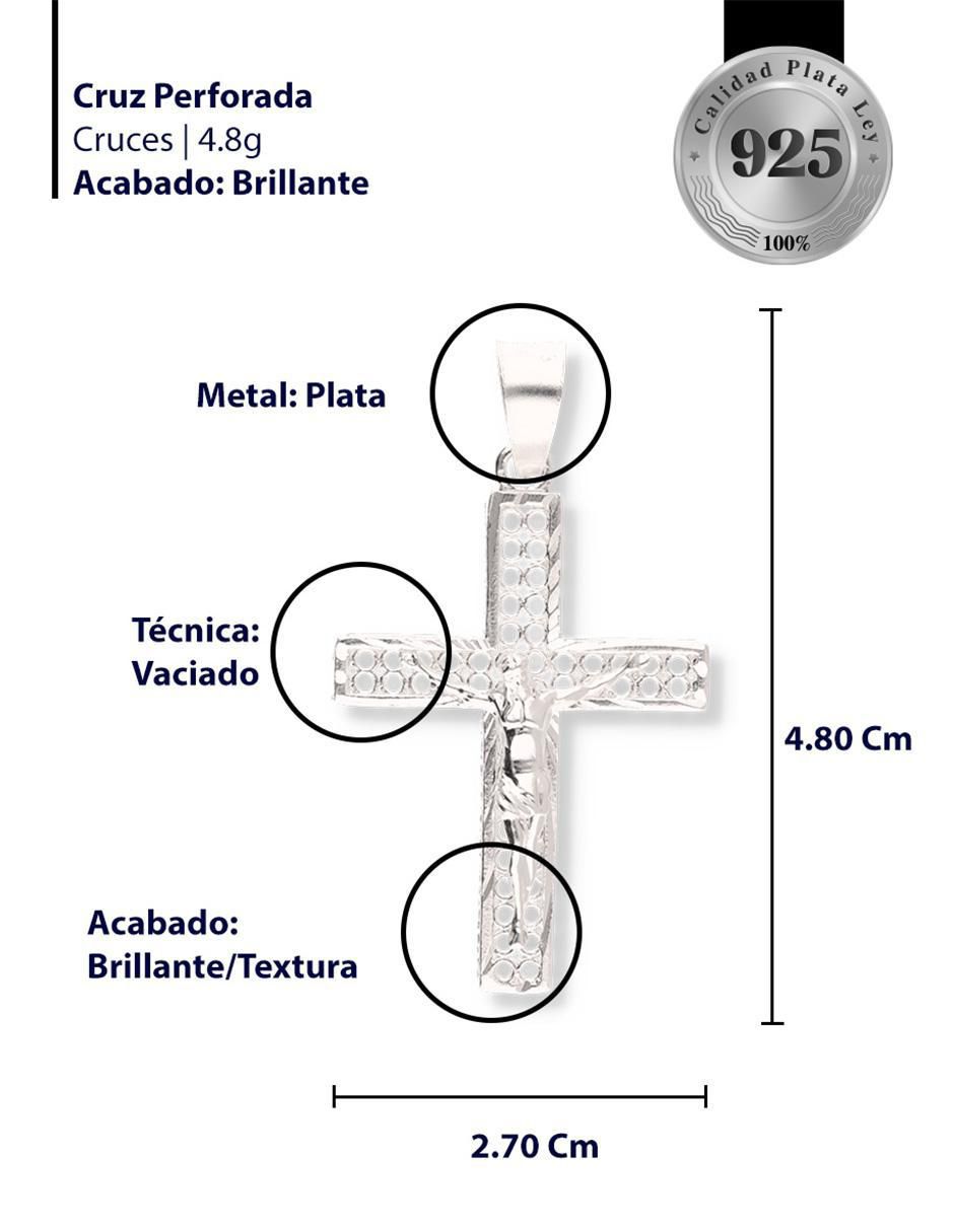 Dije de cruz Religioso Cristo de Plata P 925 3