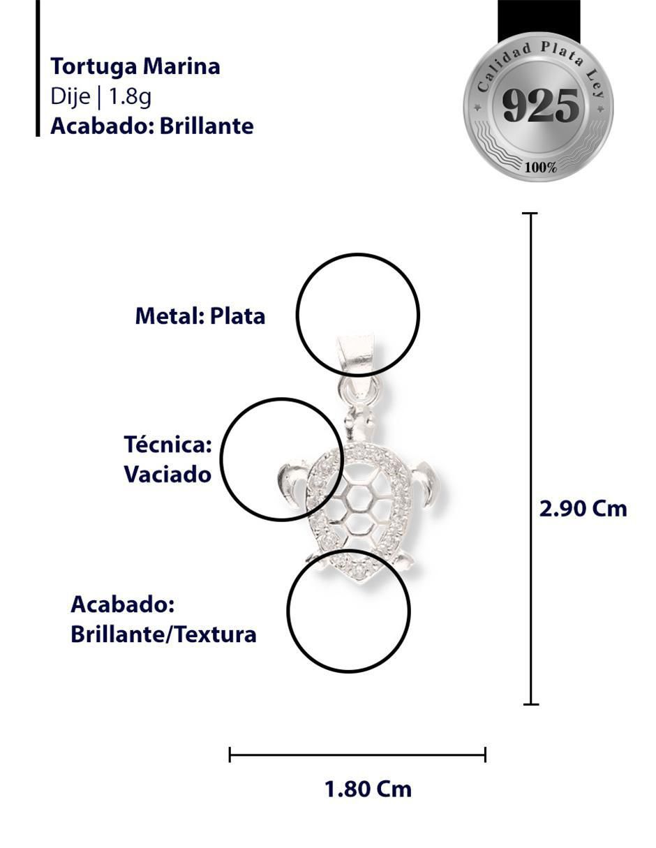 Dije de Tortuga Naturaleza de Plata P 925 3