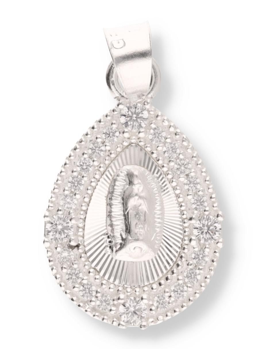 Dije de gota Religioso Virgen de Guadalupe de plata P 925 Dije de gota Religioso Virgen de Guadalupe de plata P 925