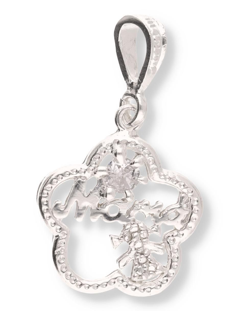 Dije de Flor Love de plata P 925