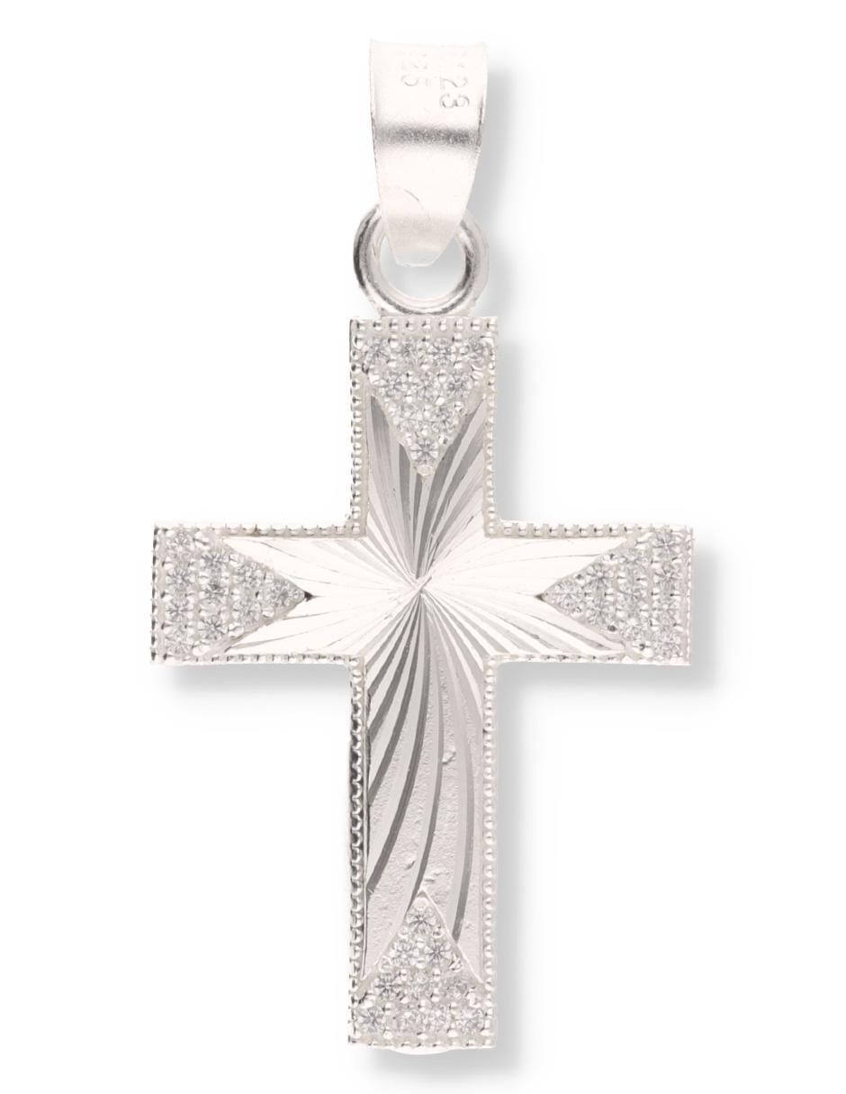 Dije de cruz Religioso Cristo de plata P 925