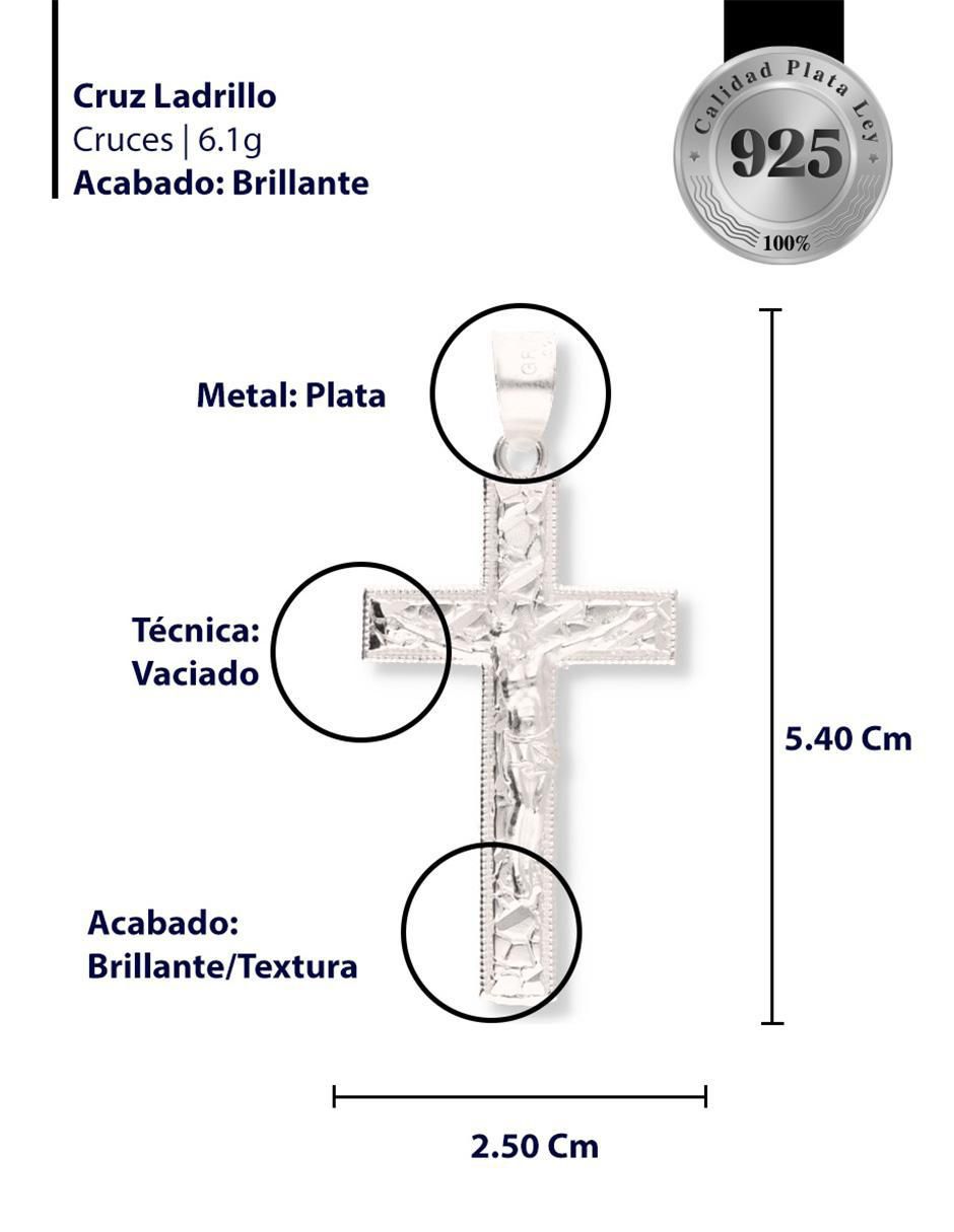 Dije de cruz Cristo de plata P 925 3