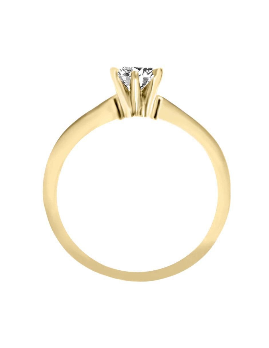 Anillo de compromiso "de" oro 14 k klamore carola diamante