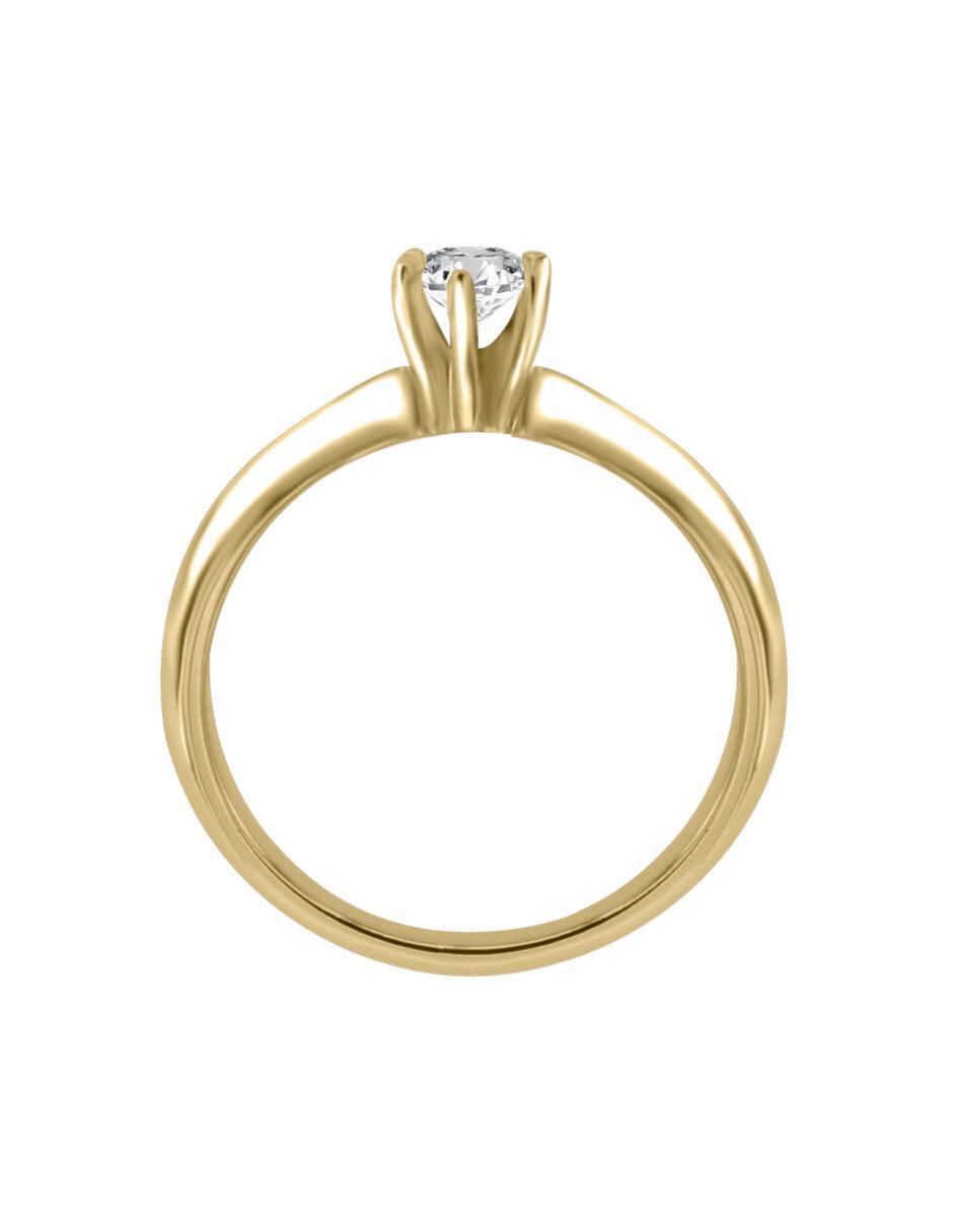 Anillo de compromiso "de" oro 14 k klamore esplendor diamante