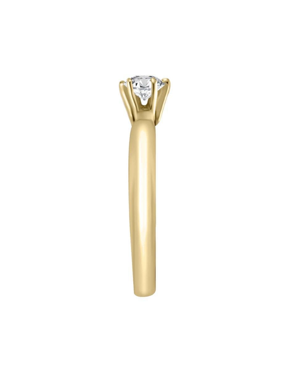 Anillo de compromiso "de" oro 14 k klamore esplendor diamante