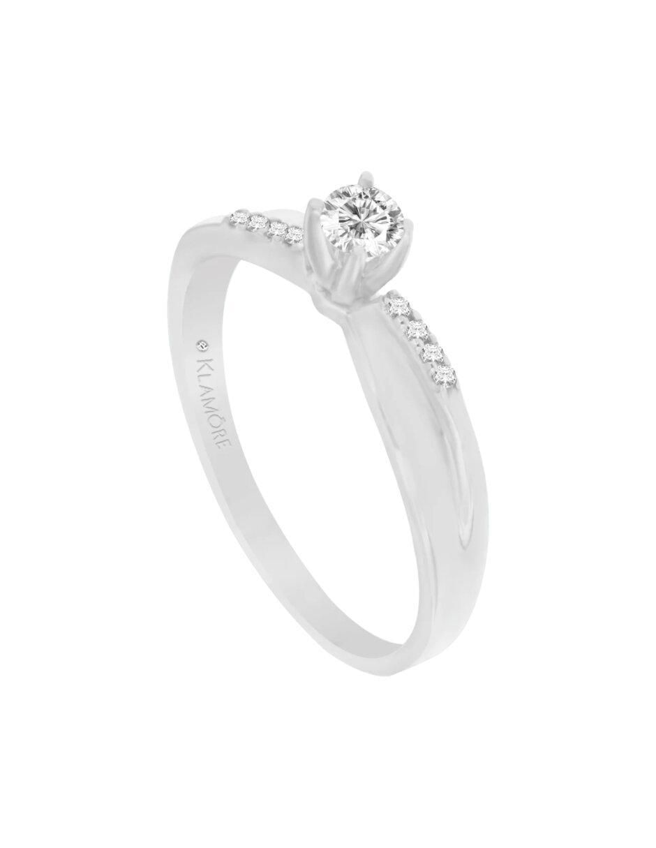 Anillo de compromiso de oro 14 k Raichel diamante 3