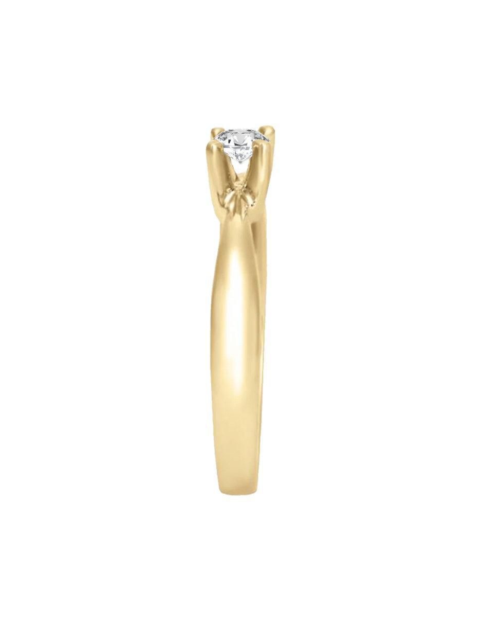Anillo de compromiso "de" oro 14 k klamore miloro diamante