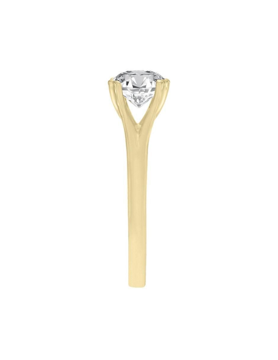Anillo de compromiso de oro 14 k Bertha diamante 3