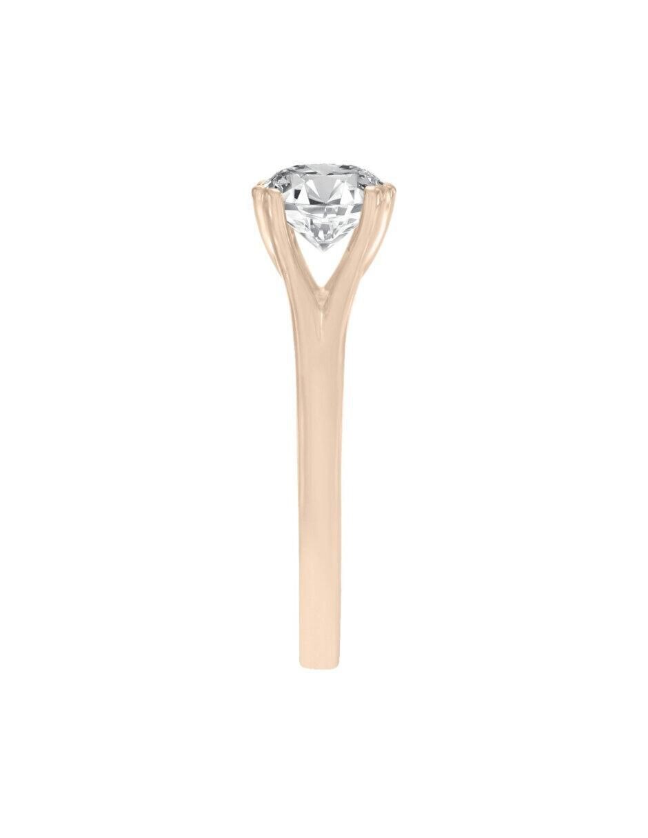 Anillo de compromiso de oro 14 k Bertha diamante 3