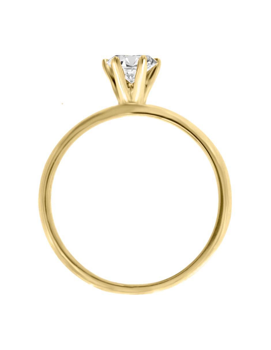 Anillo de compromiso "de" oro 14 k klamore isabella diamante