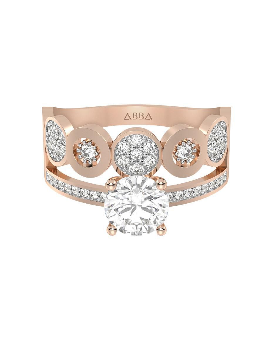 Anillo de compromiso de oro 10 k
