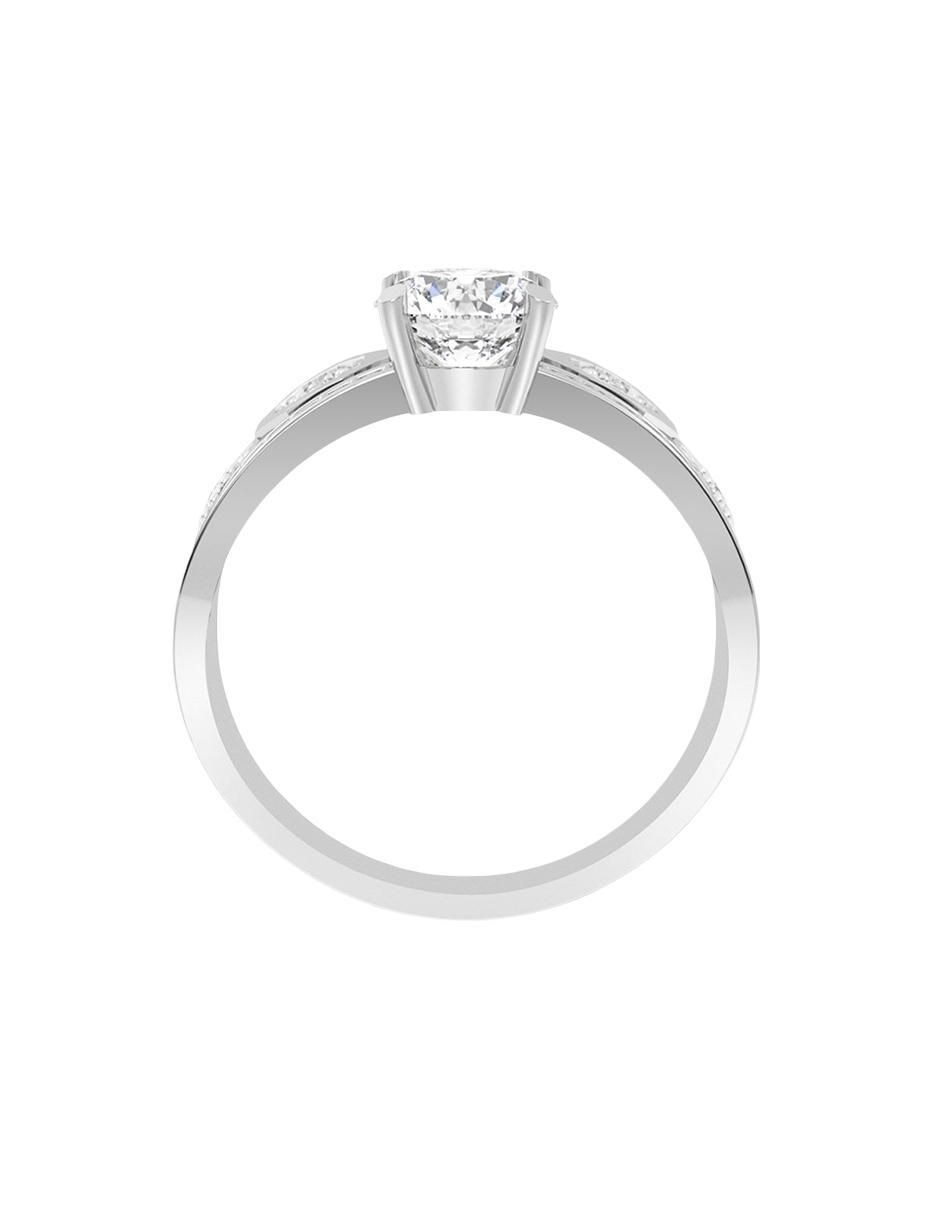 Anillo de compromiso de oro 14 k 3
